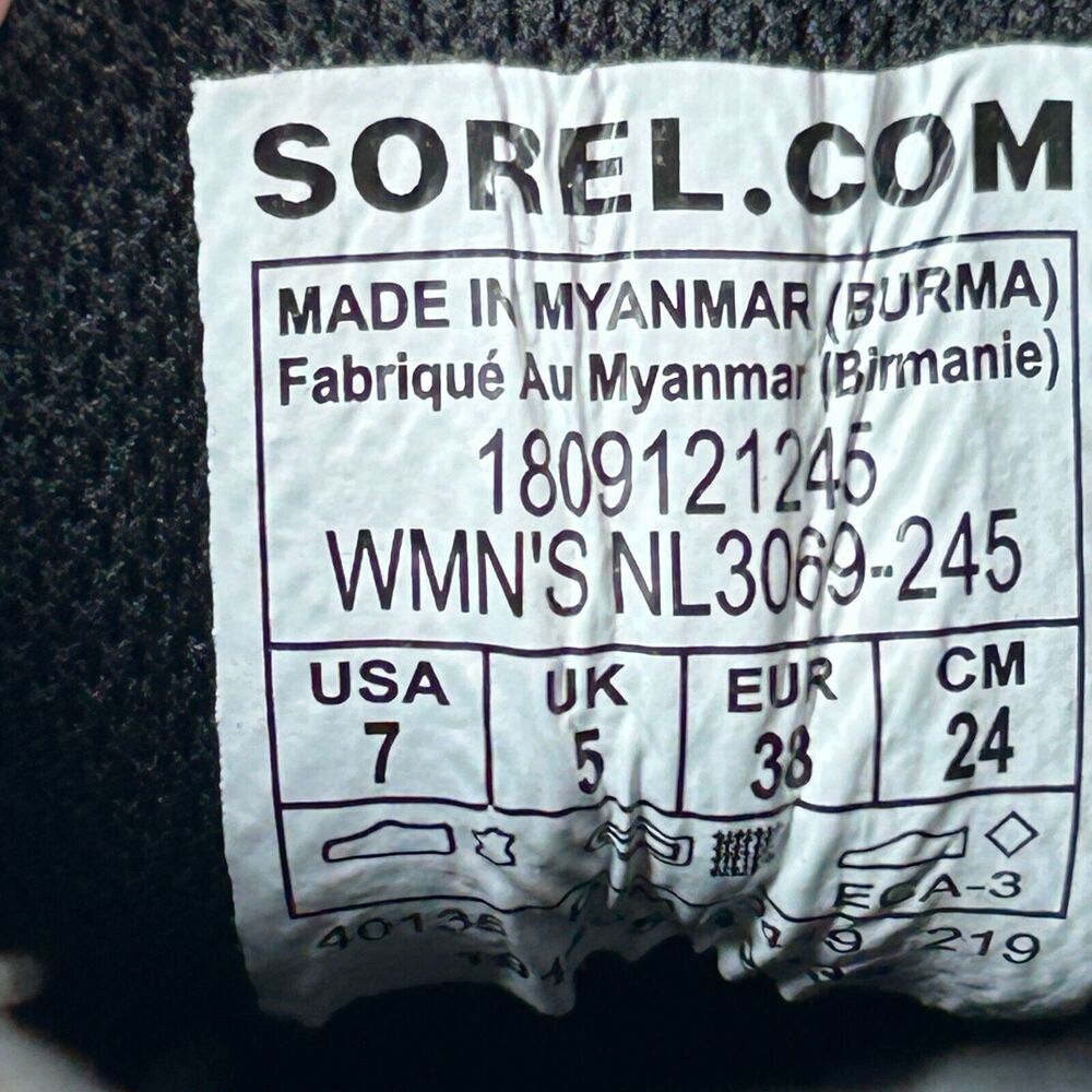 Sorel Out N About Major Leather Waterproof Lace Up Boot NL 3069-245 Women's US 7 - Picture 8 of 9